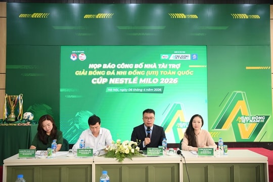 Nestlé MILO đồng hành Giải bóng đá U11 toàn quốc 2026