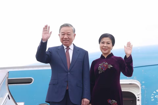 Tổng Bí thư, Chủ tịch nước Tô Lâm và Phu nhân bắt đầu thăm cấp Nhà nước đến Trung Quốc