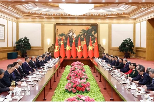 Tuyên bố chung về việc tiếp tục làm sâu sắc quan hệ đối tác hợp tác chiến lược toàn diện, thúc đẩy xây dựng Cộng đồng chia sẻ tương lai Việt Nam - Trung Quốc có ý nghĩa chiến lược mới ở mức độ cao hơn trong thời kỳ mới