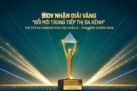 BIDV đạt giải Vàng The Stevie Awards về truyền thông giáo dục tài chính