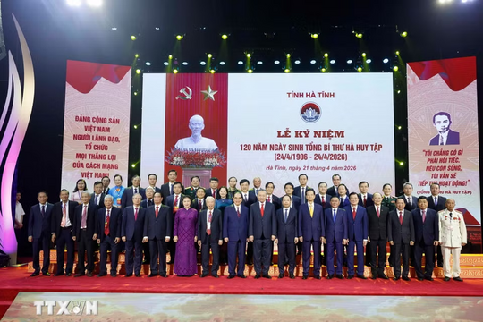 Tổng Bí thư, Chủ tịch nước Tô Lâm dự Lễ kỷ niệm 120 năm Ngày sinh Tổng Bí thư Hà Huy Tập