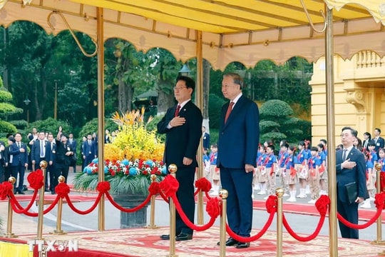 Tổng Bí thư, Chủ tịch nước Tô Lâm chủ trì Lễ đón chính thức Tổng thống Hàn Quốc