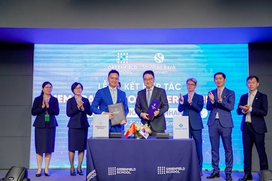 Ngân hàng Shinhan hợp tác chiến lược cùng Hệ thống trường song ngữ liên cấp Greenfield