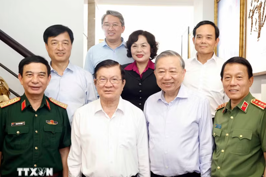 Tổng Bí thư, Chủ tịch nước thăm các nguyên lãnh đạo Đảng, Nhà nước