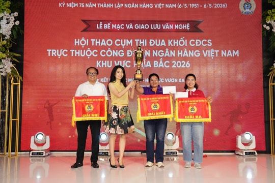 Hội thao cụm thi đua khối CĐCS ngành Ngân hàng khu vực phía Bắc thành công tốt đẹp, CĐCS Hiệp hội Ngân hàng Việt Nam đạt giải Phong cách
