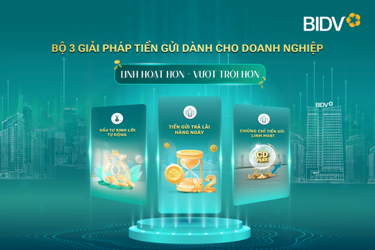 BIDV cung cấp giải pháp tiền gửi vượt trội cho doanh nghiệp