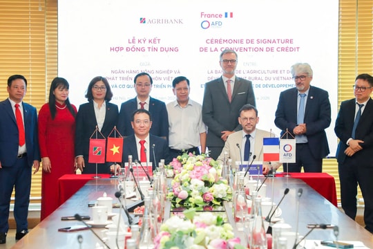 Agribank ký kết Hợp đồng tín dụng Hạn mức tài chính khí hậu với Cơ quan Phát triển Pháp
