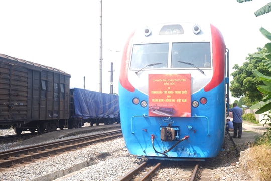 Khởi hành chuyến tàu liên vận quốc tế đầu tiên từ Thanh Hải (Trung Quốc) đến Đồng Nai (Việt Nam) với thời gian rút ngắn