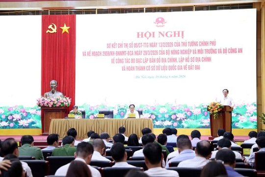 Không lùi mục tiêu hoàn thành cơ sở dữ liệu đất đai trong năm 2026