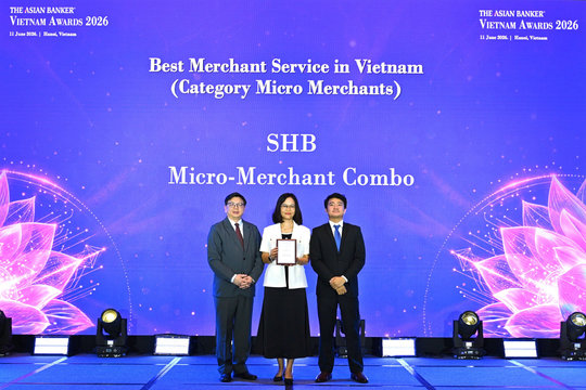 SHB được The Asian Banker vinh danh với giải pháp tài chính tốt nhất cho tiểu thương, hộ kinh doanh