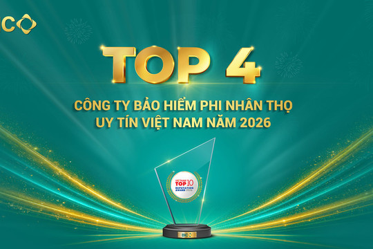 BIC năm thứ hai liên tiếp được vinh danh trong Top 4 công ty bảo hiểm phi nhân thọ uy tín Việt Nam