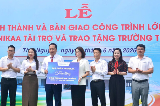 Tập đoàn Phenikaa bàn giao công trình lớp học gần 5 tỷ đồng tại Thái Nguyên