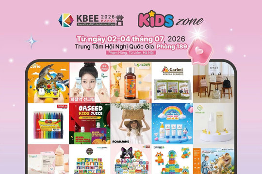 KIDS Zone – trải nghiệm sôi động, thú vị dành cho trẻ em tại Triển lãm Thương hiệu và Giải trí Hàn Quốc 2026