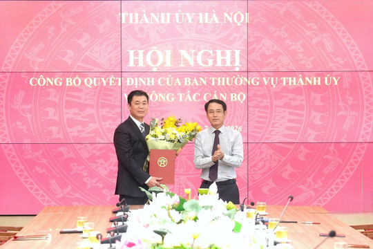Ông Nguyễn Văn Toàn làm Phó trưởng Ban Nội chính Thành ủy Hà Nội
