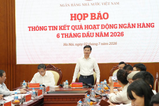 Đến cuối tháng 6/2026, tăng trưởng tín dụng đạt 7,41%