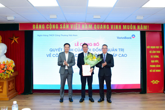 Ông Nguyễn Thanh Tùng giữ chức vụ Phó Tổng Giám đốc VietinBank