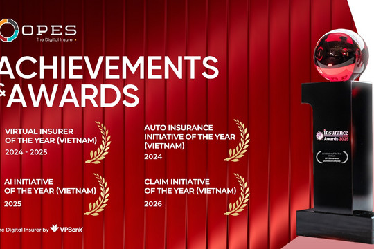 OPES được vinh danh lần thứ 3 tại Insurance Asia Awards nhờ sáng kiến bồi thường tự động Fast track