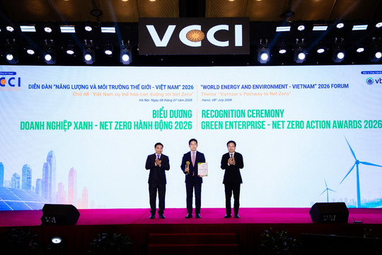 C.P. Việt Nam được vinh danh Top 10 “Doanh nghiệp Xanh - NetZero Hành động” tại Diễn đàn Năng lượng và Môi trường Thế giới - Việt Nam 2026