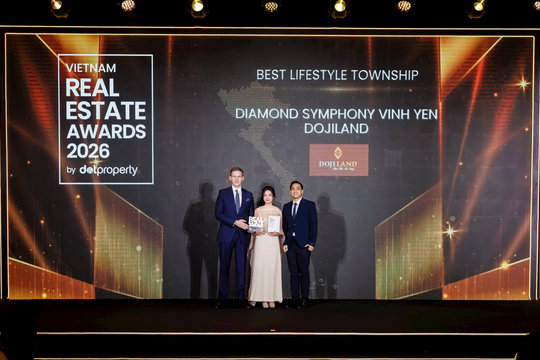 DOJILAND lập hattrick với 3 giải thưởng danh giá tại DOT Property Vietnam Real Estate Awards 2026