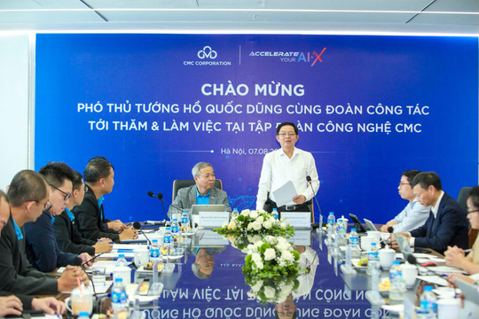 Phó Thủ tướng Hồ Quốc Dũng thăm và làm việc tại Tập đoàn Công nghệ CMC