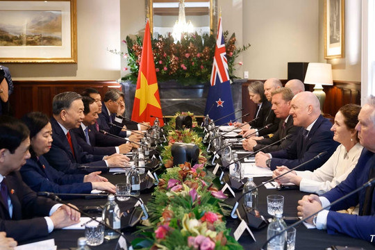 Tuyên bố chung Việt Nam - New Zealand nhân chuyến thăm cấp Nhà nước của Tổng Bí thư, Chủ tịch nước Tô Lâm tới New Zealand