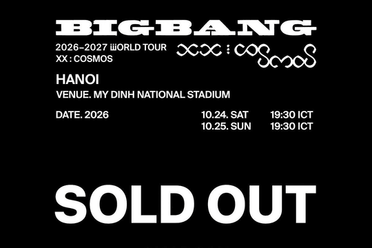 ‏Vé BIGBANG tiếp tục sold out, V-V.I.P rủ nhau lấp đầy Mỹ Đình cho đêm diễn “20 năm có một”‏