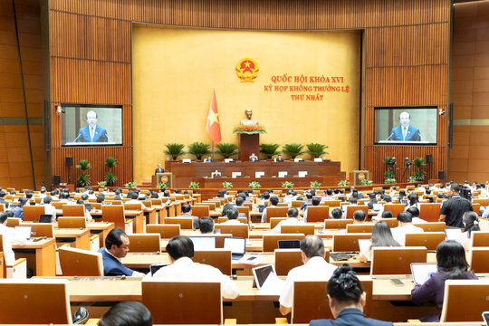 Quốc hội thống nhất bổ sung 3 nội dung vào Chương trình kỳ họp không thường lệ thứ Nhất