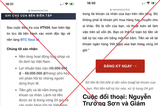 Cảnh báo thủ đoạn giả mạo báo chí và thương hiệu Vietcombank để dụ dỗ đầu tư nền tảng tiền số trái phép