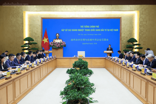 Thủ tướng Lê Minh Hưng gặp gỡ các doanh nghiệp Trung Quốc tại Việt Nam