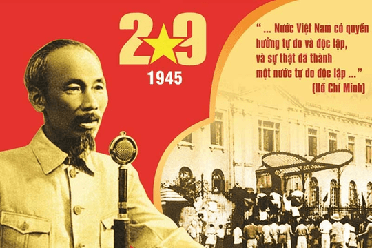 Bản Tuyên ngôn Độc lập do Chủ tịch Hồ Chí Minh đọc ngày 2/9/1945