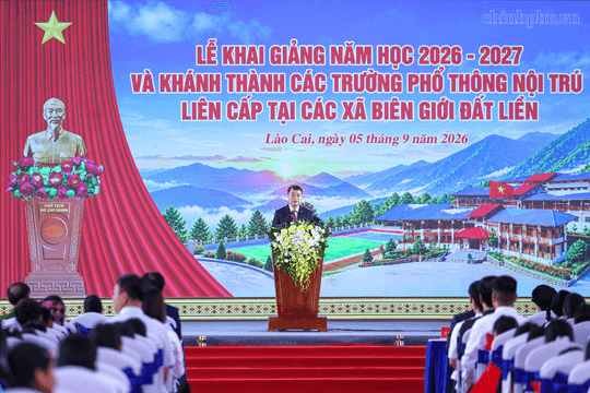 Phát biểu của Thủ tướng Chính phủ tại lễ khai giảng năm học 2026-2027