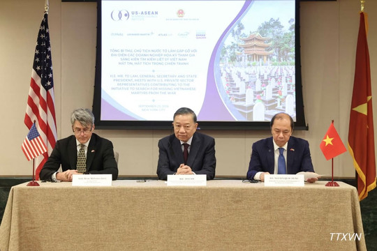 Tổng Bí thư, Chủ tịch nước Tô Lâm gặp Hội đồng Kinh doanh Hoa Kỳ - ASEAN và các doanh nghiệp Hoa Kỳ