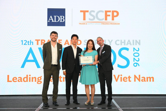 ADB vinh danh TPBank là Ngân hàng đối tác hàng đầu tại Việt Nam về tài trợ thương mại