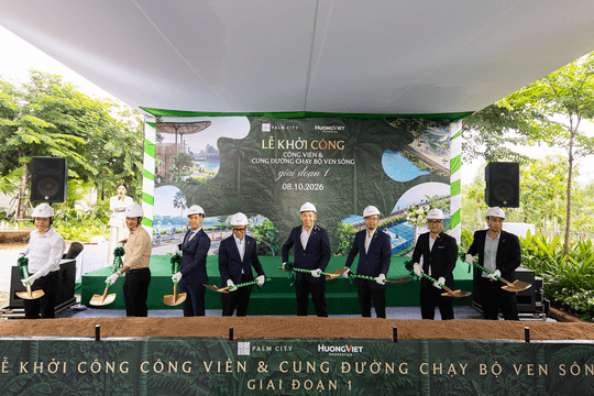 Khởi công công viên và đường chạy bộ ven sông tại Palm City, TP. Hồ Chí Minh