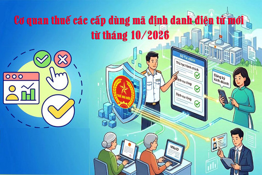 Áp dụng mã định danh điện tử mới cho 34 thuế địa phương từ ngày 1/10