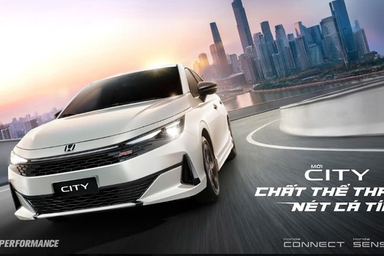 Honda City mới ra mắt, giá bán từ 539 triệu đồng