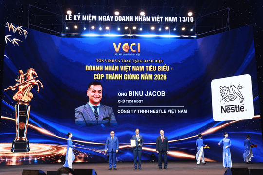 Cúp Thánh Gióng 2026 vinh danh Tổng Giám đốc Nestlé Việt Nam