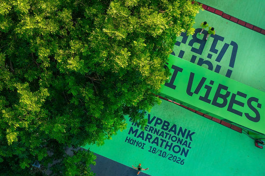 VPBank Hanoi International Marathon 2026 tạo dấu ấn thị giác với diện mạo thiết kế mới