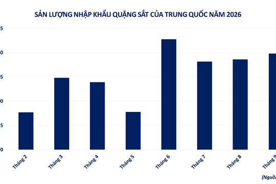 Bất động sản Trung Quốc suy thoái đẩy giá quặng sắt chạm đáy 1 năm