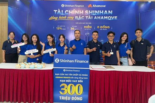 Shinhan Finance tiếp sức tài xế Ahamove, gắn kết giải pháp tài chính với sinh kế