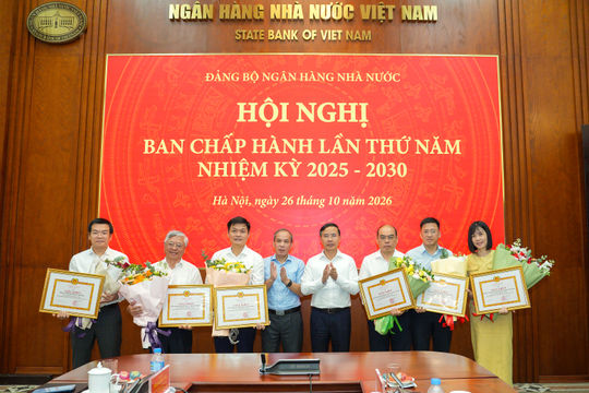 Đảng bộ Agribank được tặng Giấy khen về thành tích xuất sắc trong triển khai Cuộc thi chính luận bảo vệ nền tảng tư tưởng của Đảng năm 2026