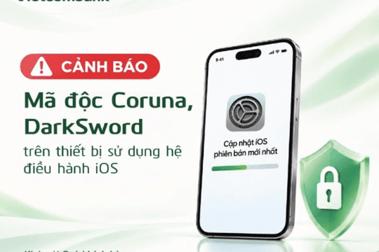 Ngân hàng phát cảnh báo khẩn về mã độc tấn công điện thoại iPhone
