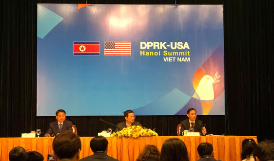 Họp báo Quốc tế về tổ chức Hội nghị Thượng đỉnh Mỹ-Triều Tiên lần 2