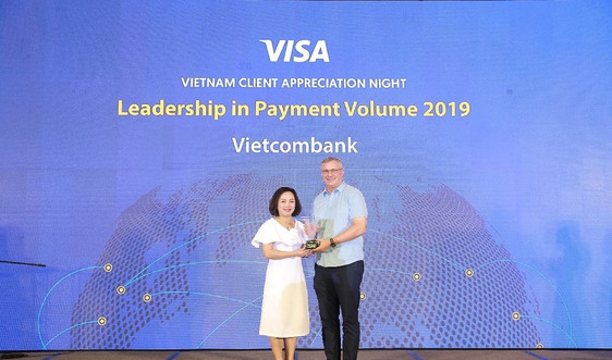 Tổ chức thẻ quốc tế Visa vinh danh Vietcombank là Ngân hàng dẫn đầu thị trường