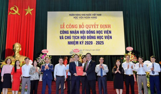 PGS.TS. Đào Minh Phúc giữ chức Chủ tịch Hội đồng trường Học viện Ngân hàng nhiệm kỳ 2020-2025