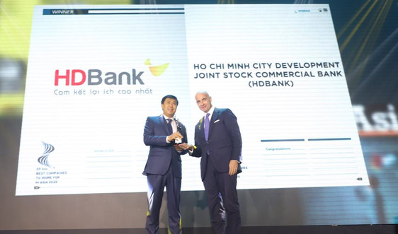 HDBank nhận giải thưởng “Nơi làm việc tốt nhất châu Á”