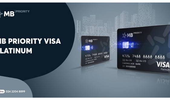 Ra mắt thẻ tín dụng quốc tế MB Priority Visa Platinum