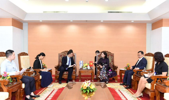 Phó Thống đốc Nguyễn Thị Hồng làm việc với Đại sứ đặc mệnh toàn quyền Israel tại Việt Nam