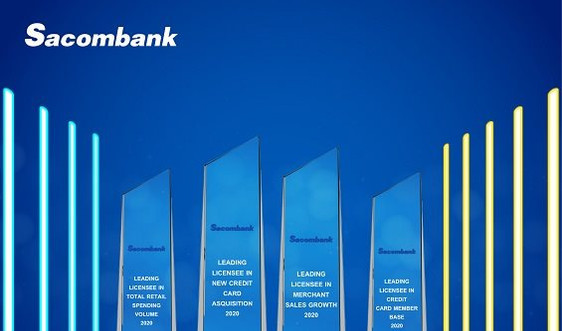 Thẻ Sacombank JCB dẫn đầu thị trường nhiều năm liền