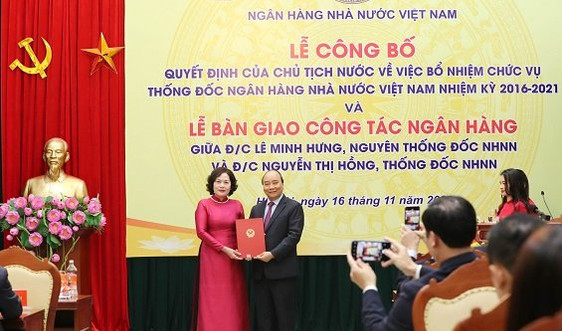 Thủ tướng Nguyễn Xuân Phúc giao 5 nhiệm vụ quan trọng cho tân Thống đốc Nguyễn Thị Hồng và ngành Ngân hàng